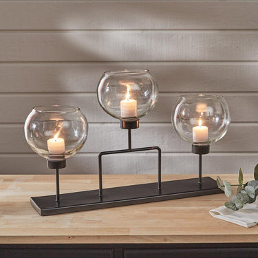 Glass Bowl Votive Centerpiece - Park Designs - The Fox Decor